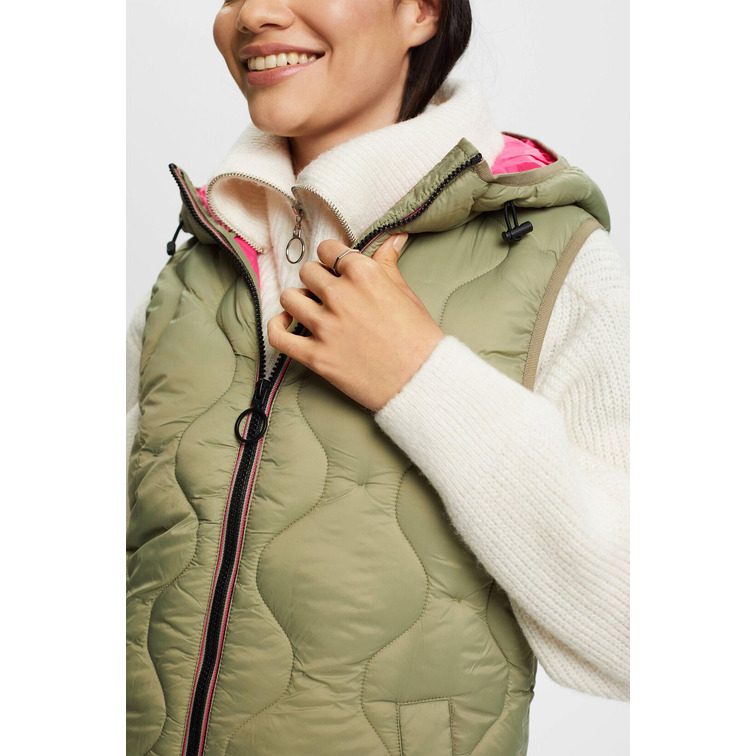 CHALECO LARGO ACOLCHADO MUJER ESPRIT