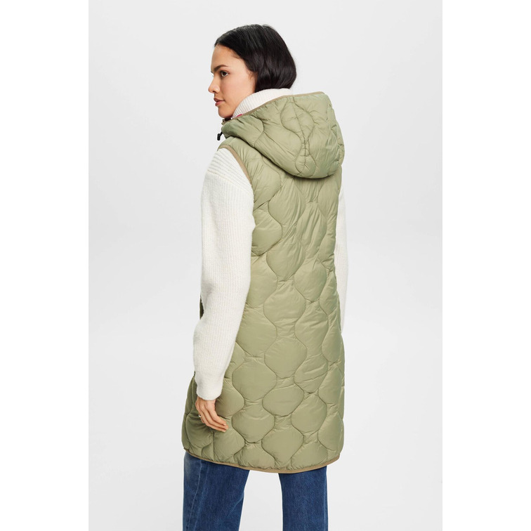 CHALECO LARGO ACOLCHADO MUJER ESPRIT