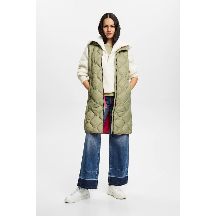 CHALECO LARGO ACOLCHADO MUJER ESPRIT