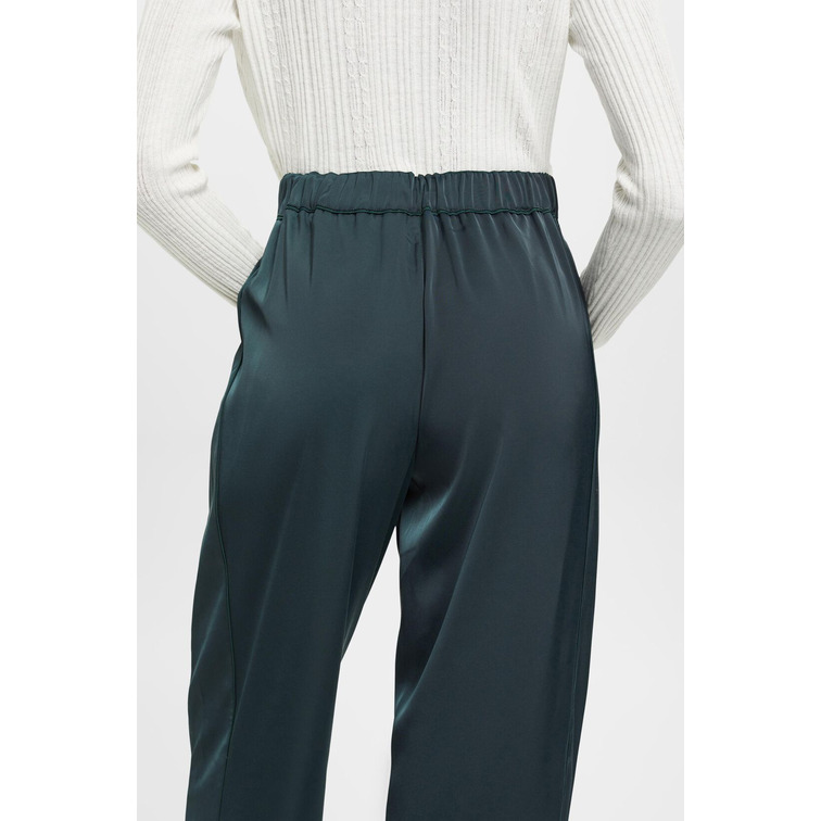 PANTALÓN DE SATÉN DE PERNERA ANCHA MUJER ESPRIT