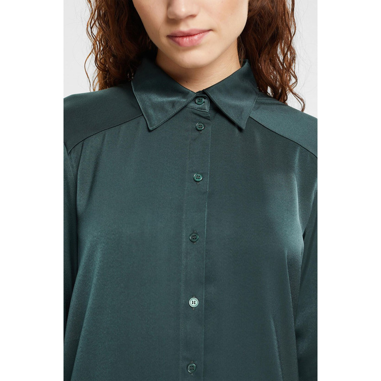 BLUSA CON ACABADO SATINADO MUJER ESPRIT