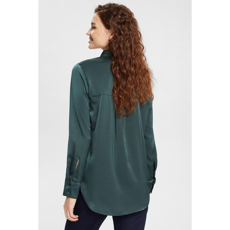 BLUSA CON ACABADO SATINADO MUJER ESPRIT