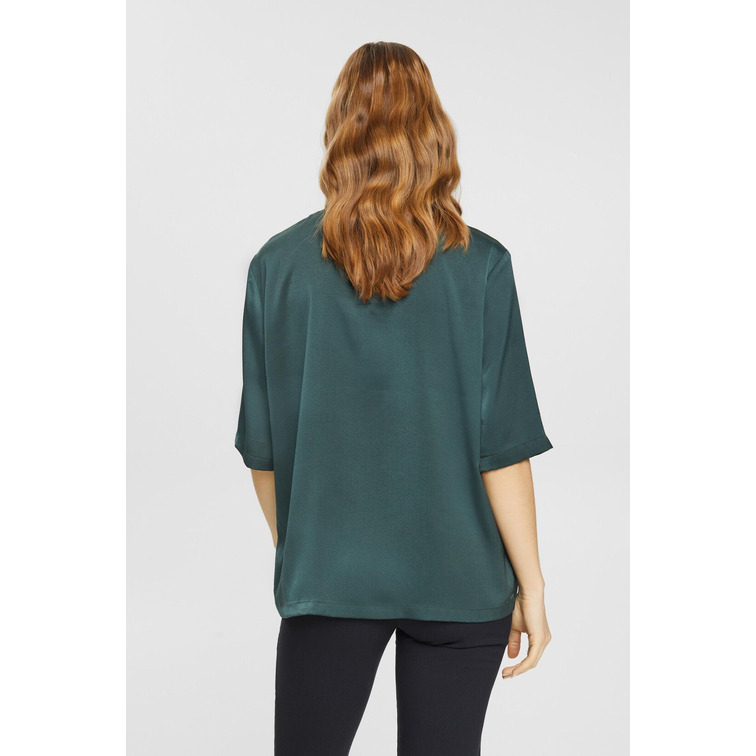 BLUSA CON ACABADO SATINADO MUJER ESPRIT