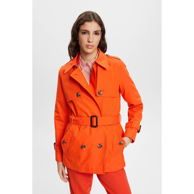 TRENCH CORTO CON CINTURÓN MUJER ESPRIT