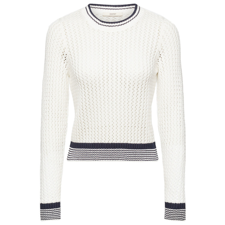 JERSEY CON TEXTURA EN ALGODÓN ECOLÓGICO MUJER ESPRIT