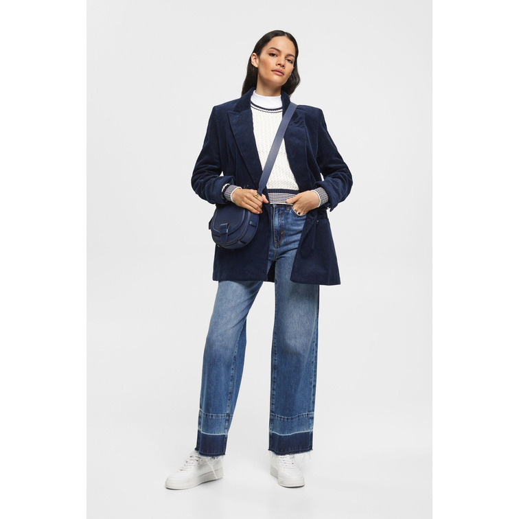 JERSEY CON TEXTURA EN ALGODÓN ECOLÓGICO MUJER ESPRIT