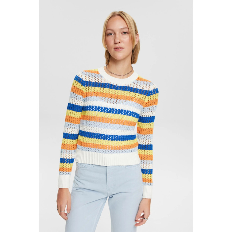 JERSEY CON TEXTURA EN ALGODÓN ECOLÓGICO MUJER ESPRIT
