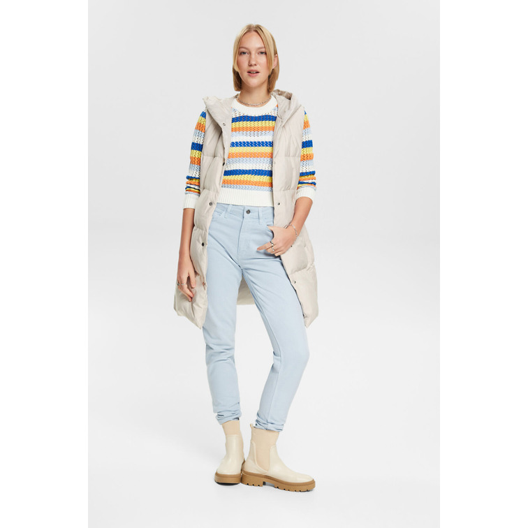 JERSEY CON TEXTURA EN ALGODÓN ECOLÓGICO MUJER ESPRIT