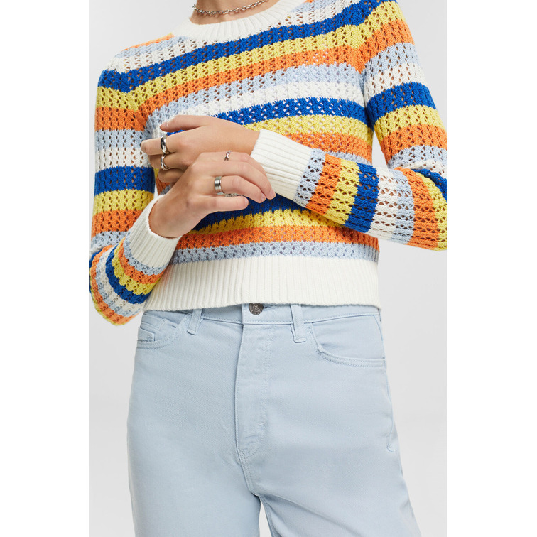 JERSEY CON TEXTURA EN ALGODÓN ECOLÓGICO MUJER ESPRIT