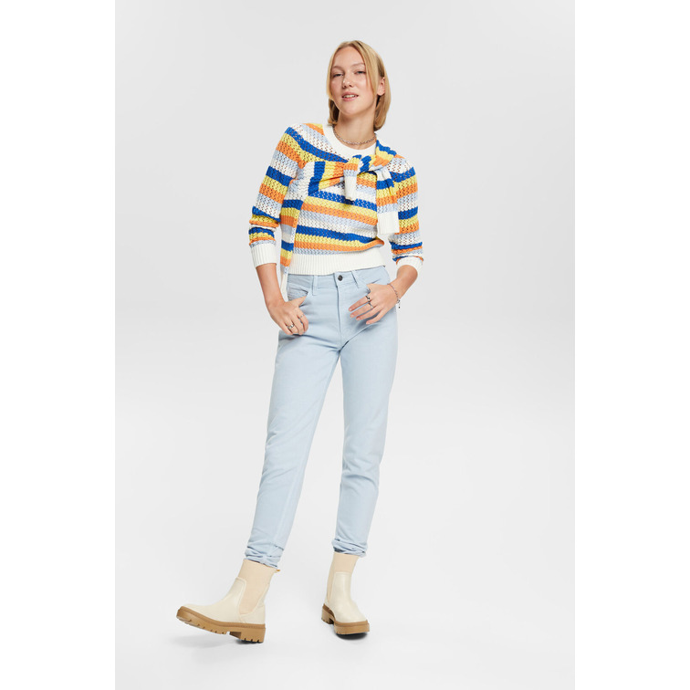 JERSEY CON TEXTURA EN ALGODÓN ECOLÓGICO MUJER ESPRIT