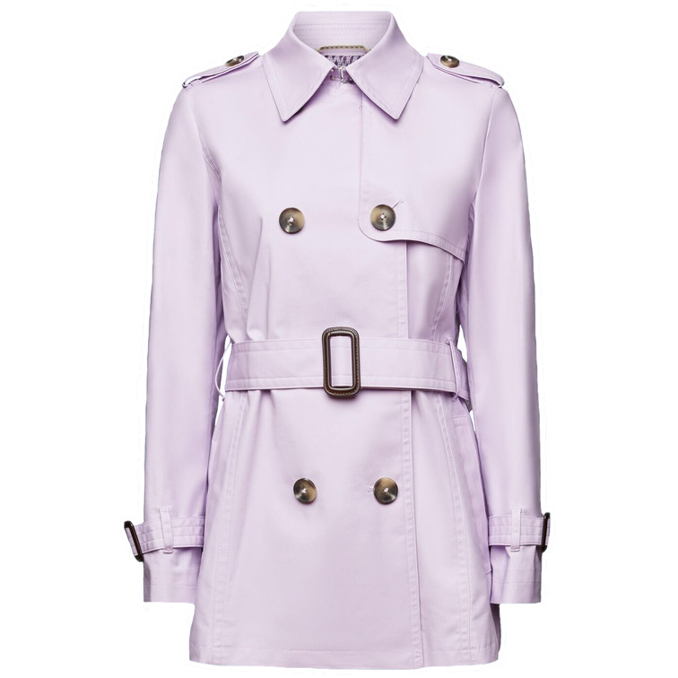 GABARDINA CORTA DE DOBLE BOTONADURA MUJER ESPRIT