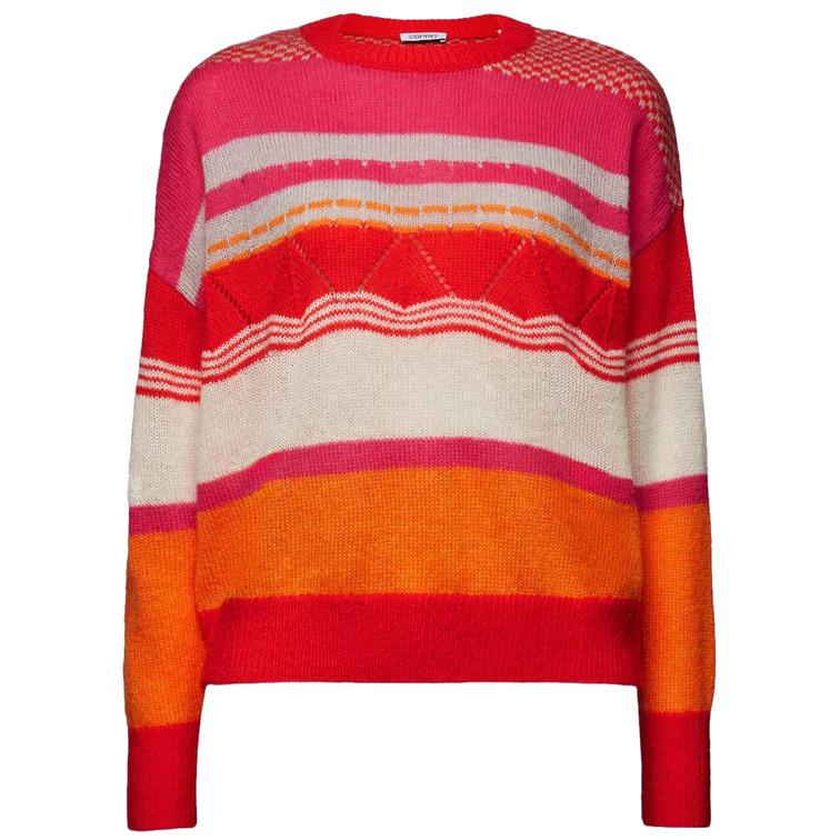 JERSEY A RAYAS EN MEZCLA DE MOHAIR MUJER ESPRIT