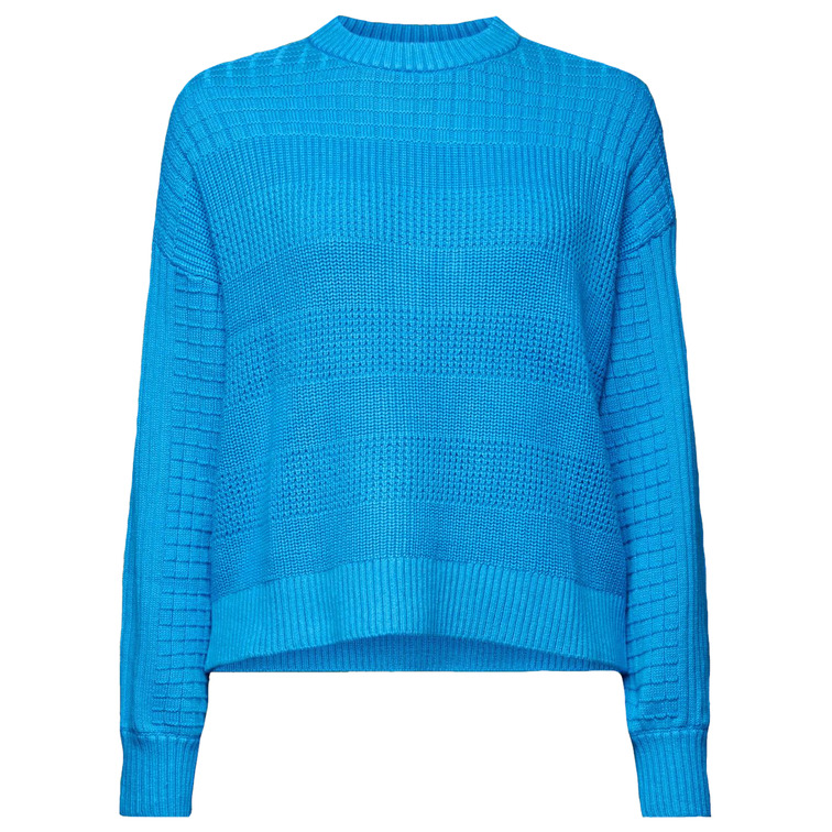 JERSEY DE CUELLO REDONDO CON TEXTURA MUJER ESPRIT