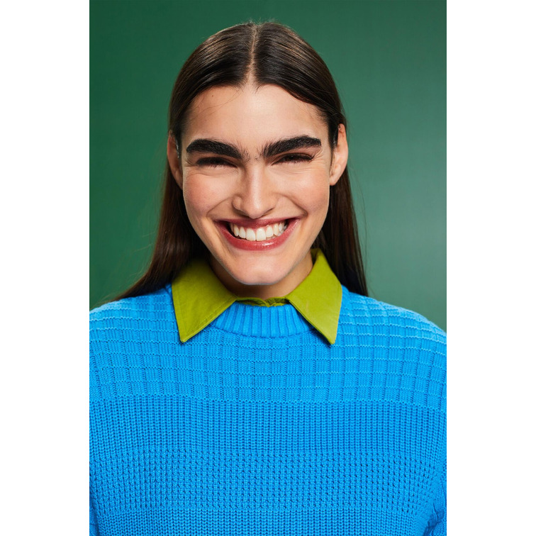 JERSEY DE CUELLO REDONDO CON TEXTURA MUJER ESPRIT