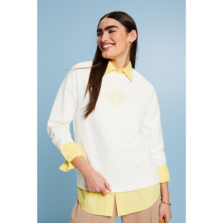 SUDADERA CON LOGOTIPO BORDADO MUJER ESPRIT
