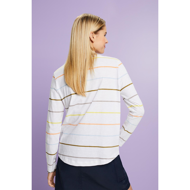 CAMISETA DE MANGA LARGA A RAYAS MUJER ESPRIT