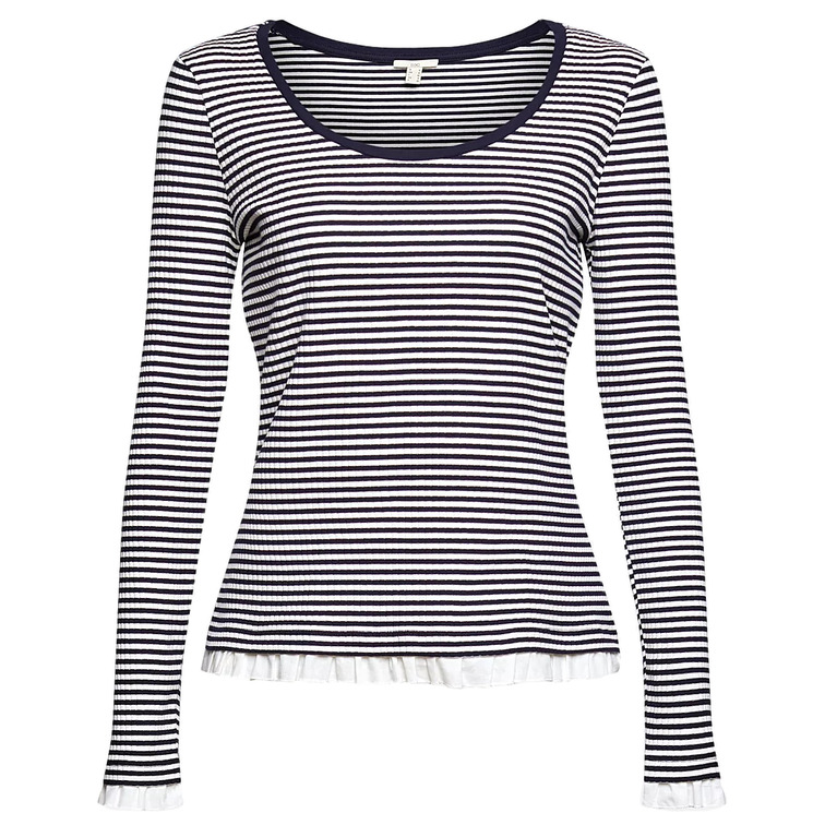 CAMISETA CON DETALLE DE VOLANTES MUJER ESPRIT