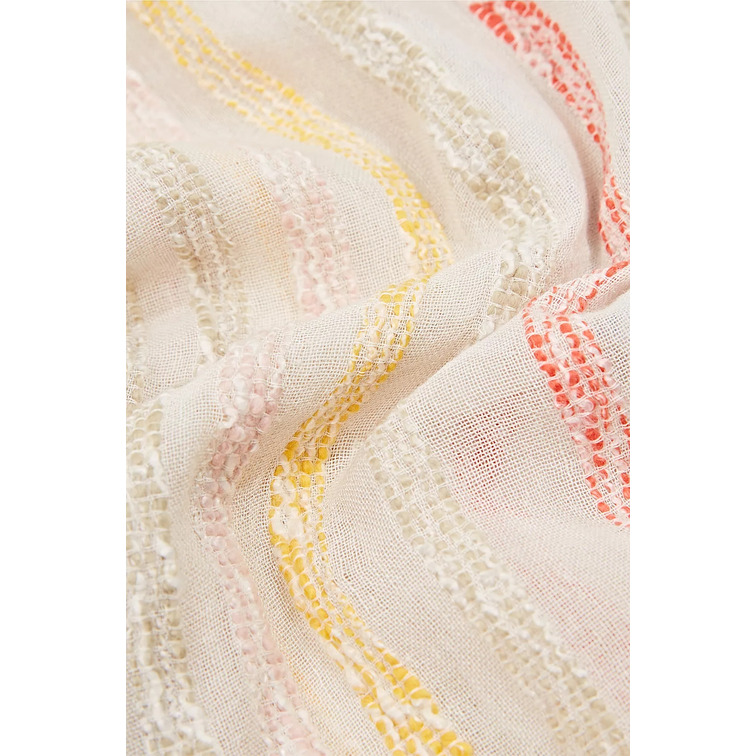 FULAR CON ESTAMPADO DE RAYAS MULTICOLOR MUJER ESPRIT