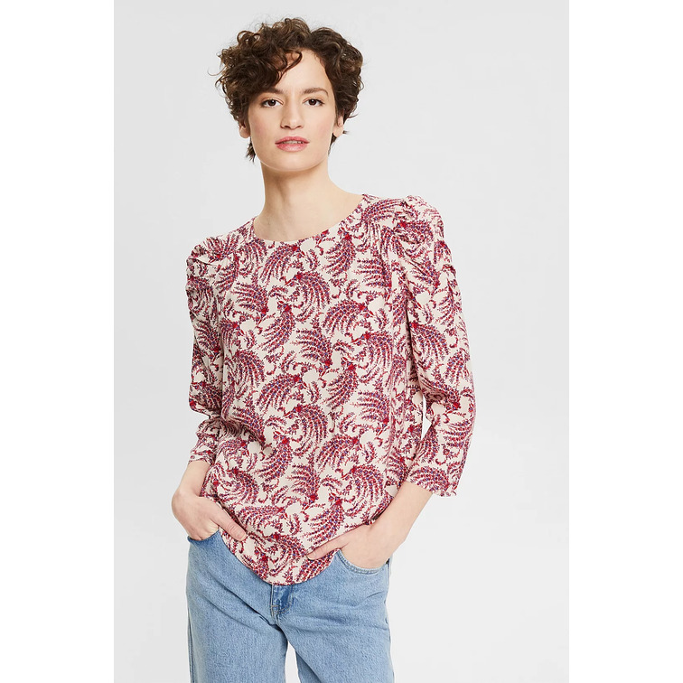 BLUSA CON ESTAMPADO FLORAL MUJER ESPRIT