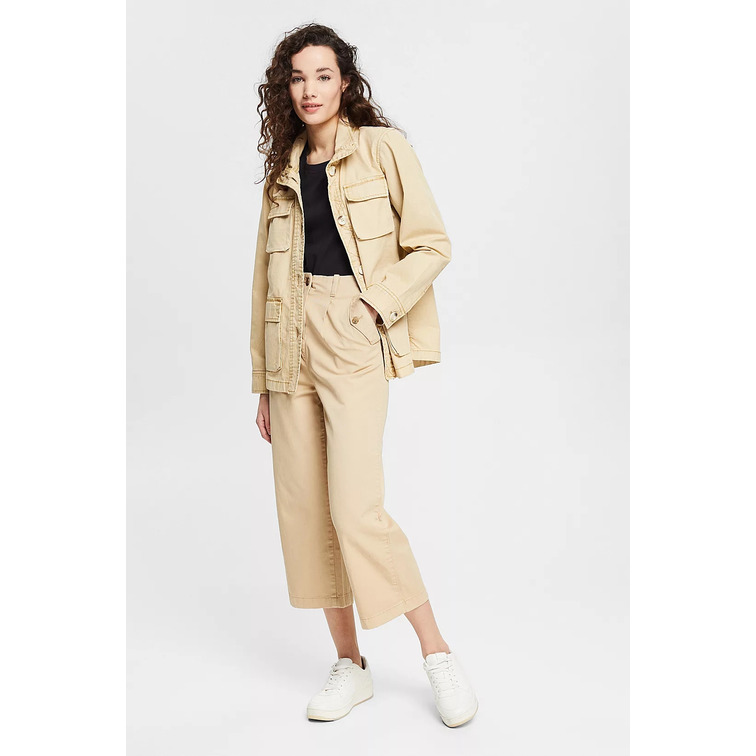 CAZADORA DE ESTILO MILITAR EN 100% ALGODÓN MUJER ESPRIT