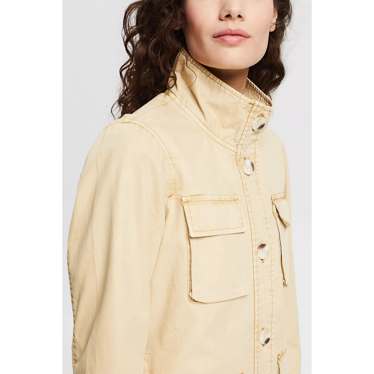 CAZADORA DE ESTILO MILITAR EN 100% ALGODÓN MUJER ESPRIT