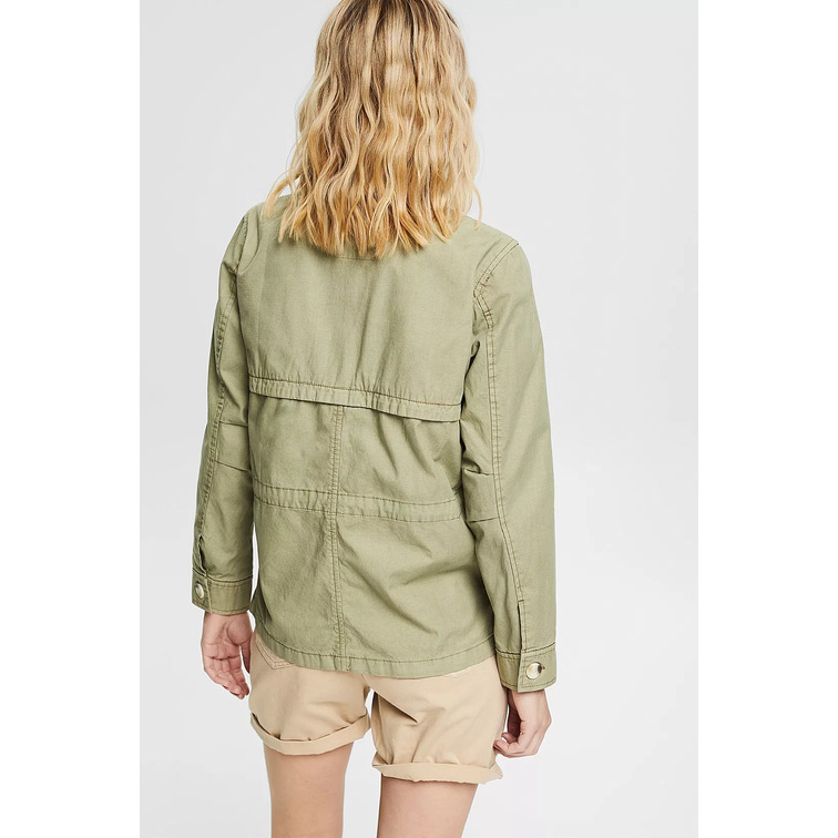 CAZADORA DE ESTILO MILITAR EN 100% ALGODÓN MUJER ESPRIT