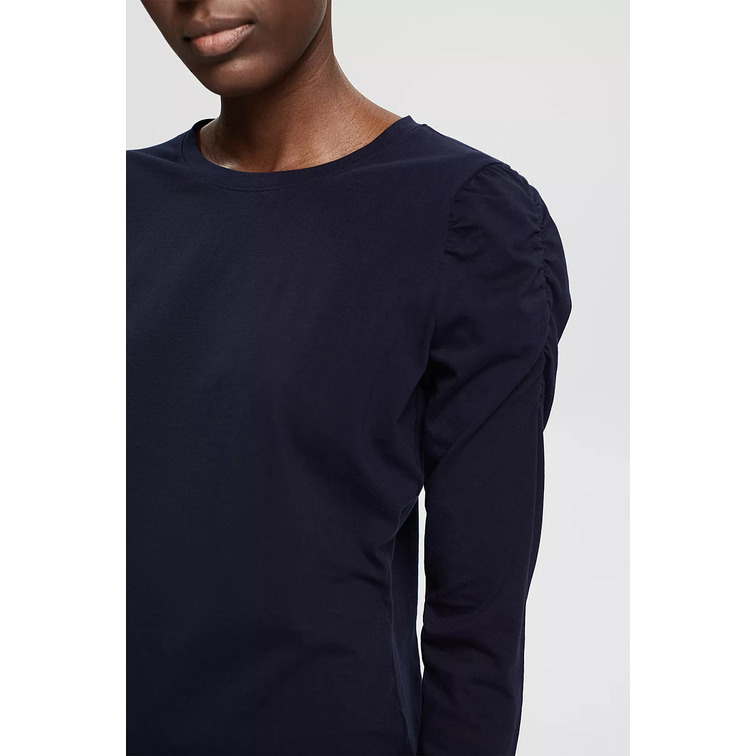 CAMISETA MANGA LARGA FRUNCIDA MUJER ESPRIT