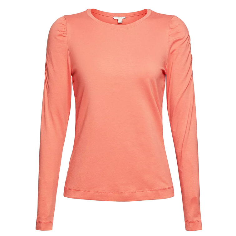 CAMISETA MANGA LARGA FRUNCIDA MUJER ESPRIT
