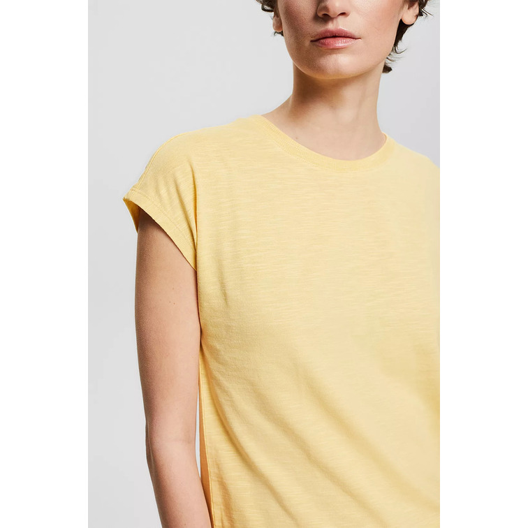 CAMISETA EN MEZCLA DE ALGODÓN Y MODAL MUJER ESPRIT