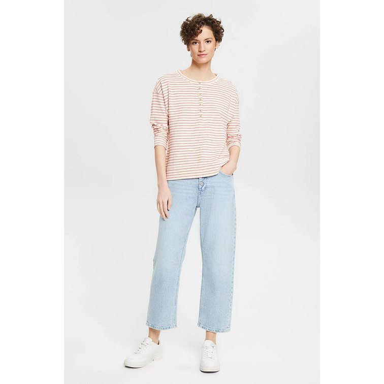 CAMISETA HENLEY MUJER ESPRIT