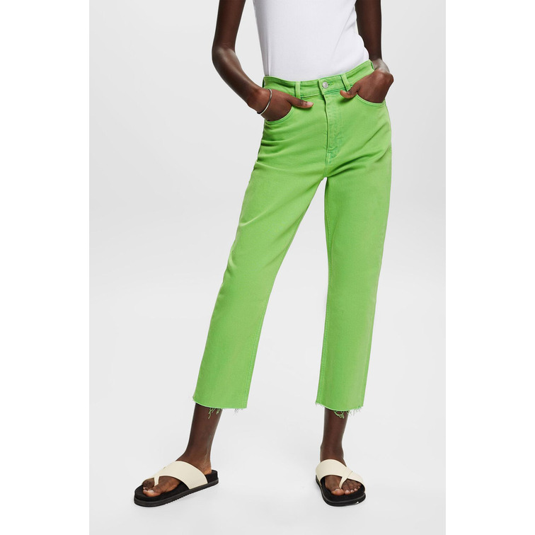 PANTALÓN TOBILLERO CON BAJO DESHILACHADO MUJER ESPRIT