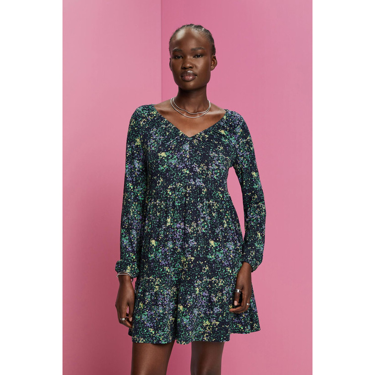 VESTIDO EN TEJIDO JERSEY DE CREPÉ MUJER ESPRIT