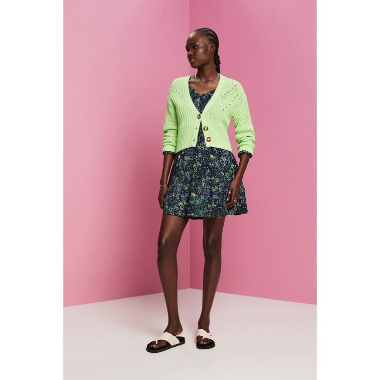 VESTIDO EN TEJIDO JERSEY DE CREPÉ MUJER ESPRIT
