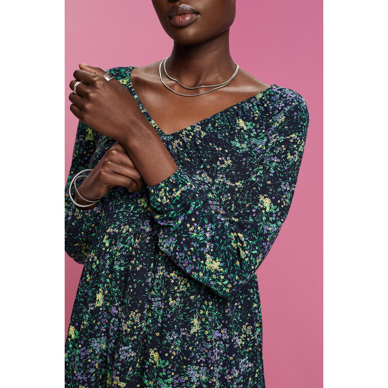 VESTIDO EN TEJIDO JERSEY DE CREPÉ MUJER ESPRIT