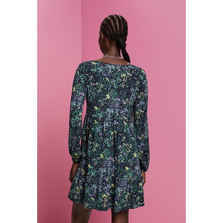 VESTIDO EN TEJIDO JERSEY DE CREPÉ MUJER ESPRIT