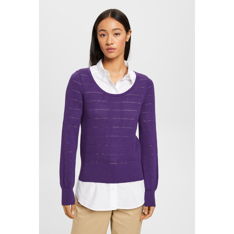 JERSEY DE PUNTO DE ALGODÓN MUJER ESPRIT