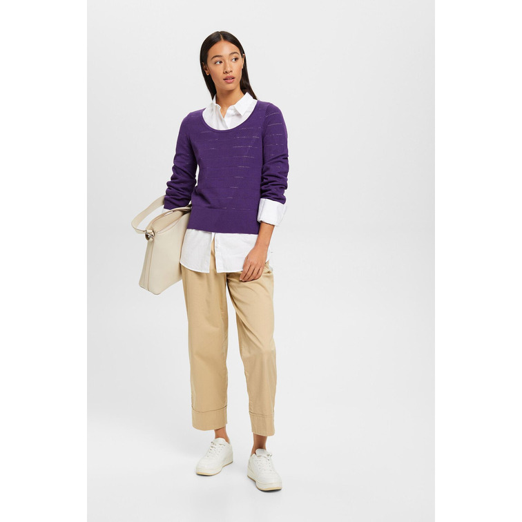 JERSEY DE PUNTO DE ALGODÓN MUJER ESPRIT