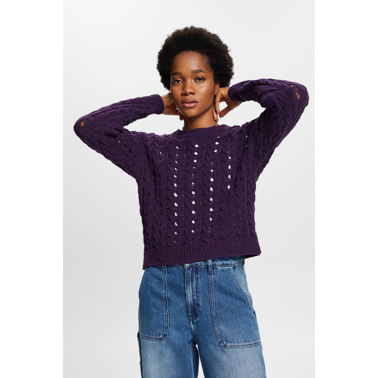 JERSEY DE PUNTO TRENZADO GRUESO MUJER ESPRIT