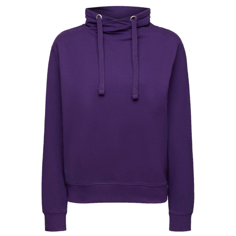 SUDADERA CON CUELLO MAO Y CORDÓN MUJER ESPRIT
