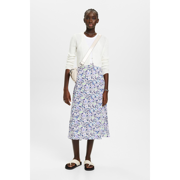 FALDA MIDI CON DISEÑO FLORAL ALLOVER MUJER ESPRIT