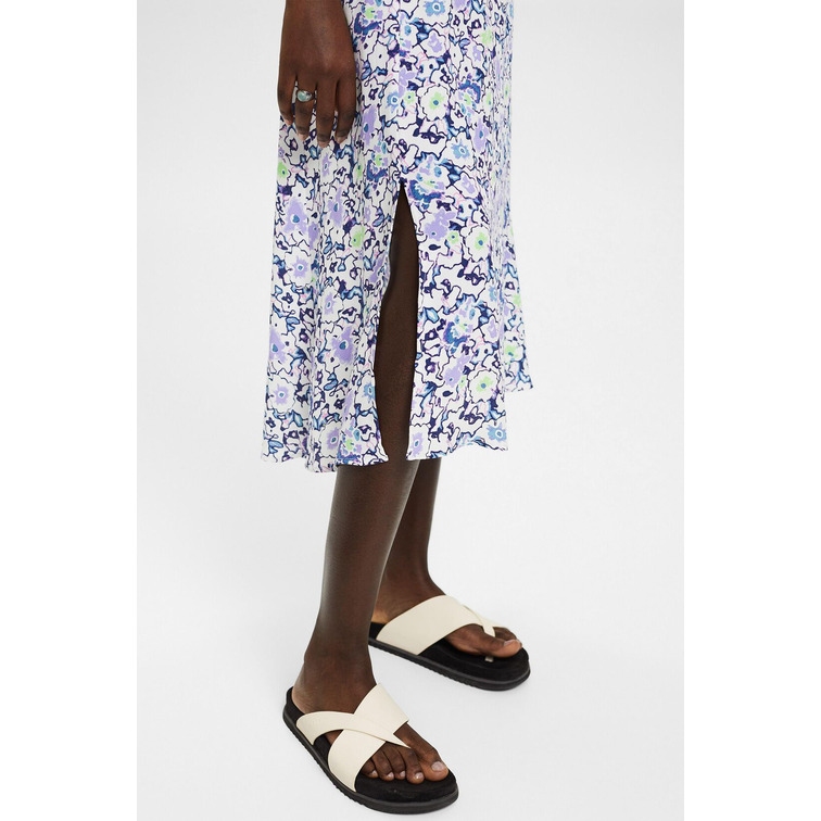 FALDA MIDI CON DISEÑO FLORAL ALLOVER MUJER ESPRIT