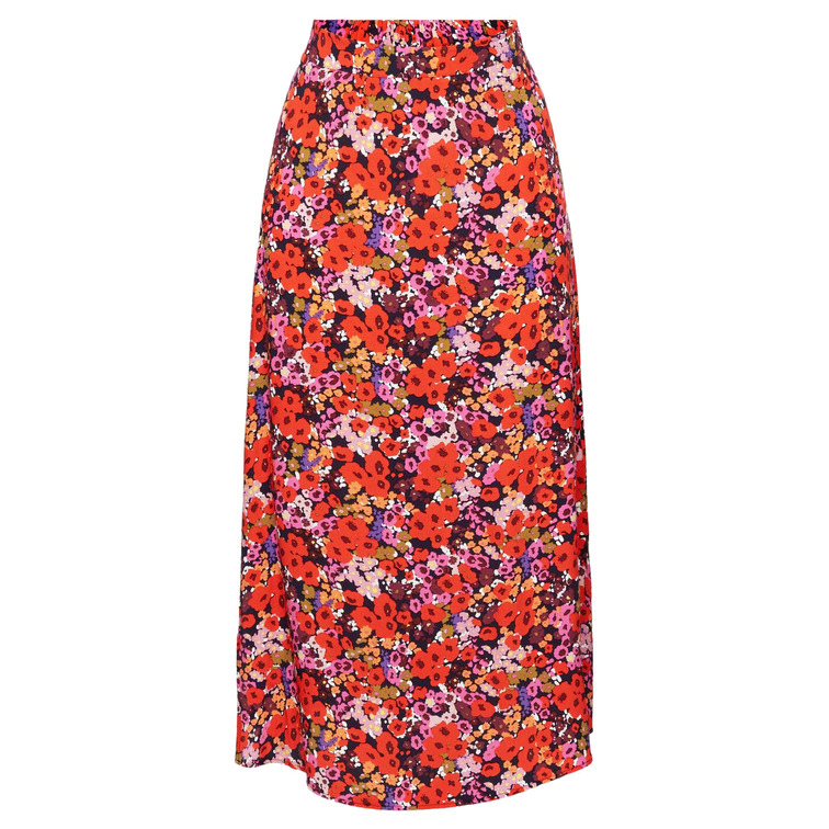 FALDA MIDI CON DISEÑO FLORAL ALLOVER MUJER ESPRIT