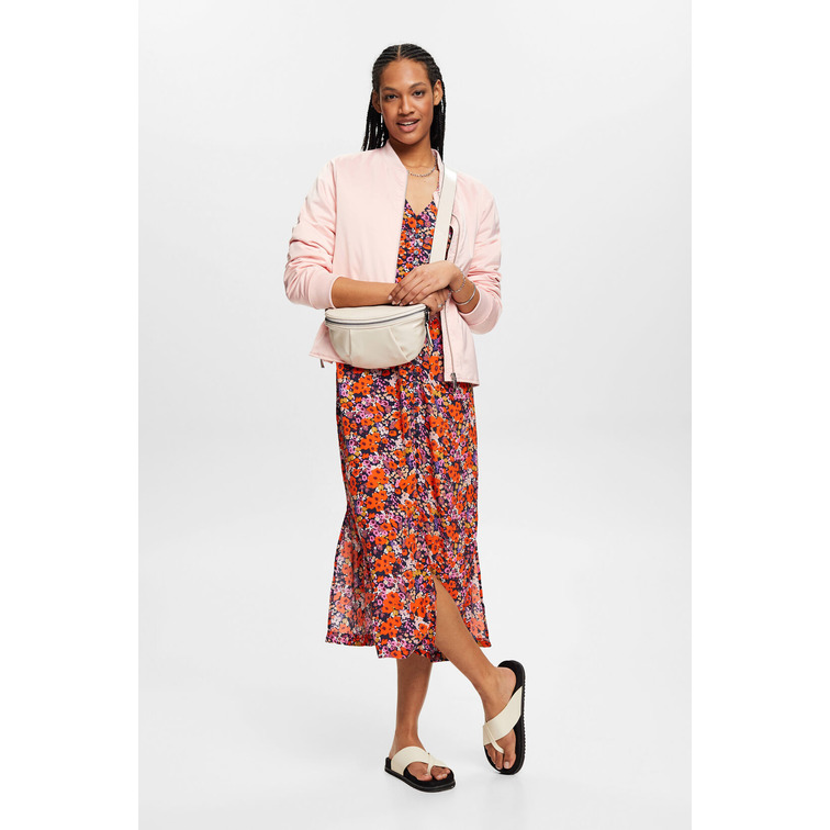 VESTIDO DE MANGA CORTA CON ESTAMPADO FLORAL MUJER ESPRIT