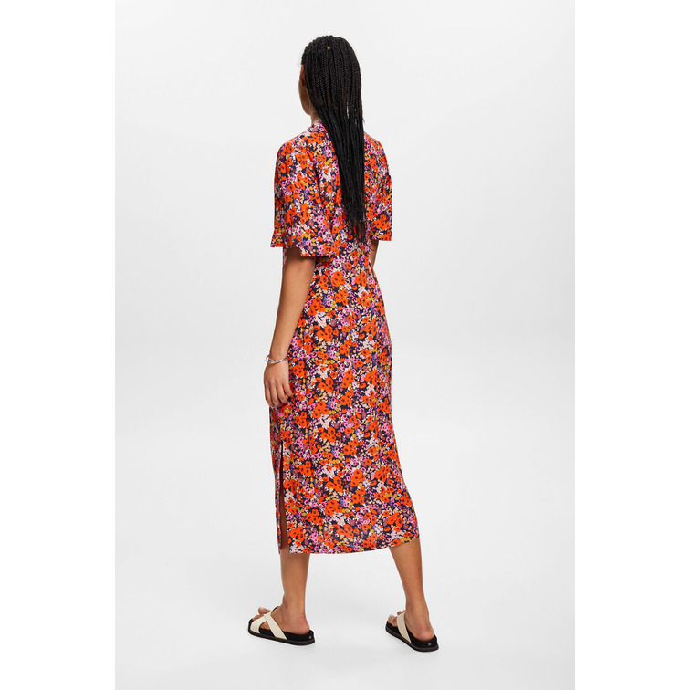VESTIDO DE MANGA CORTA CON ESTAMPADO FLORAL MUJER ESPRIT