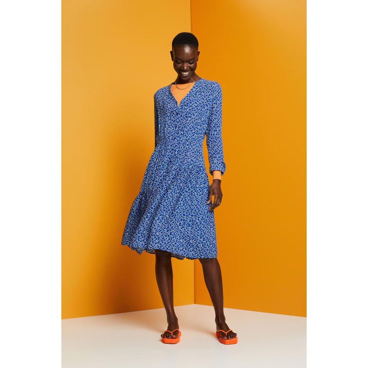 VESTIDO MIDI CON ESTAMPADO FLORAL ALLOVER MUJER ESPRIT