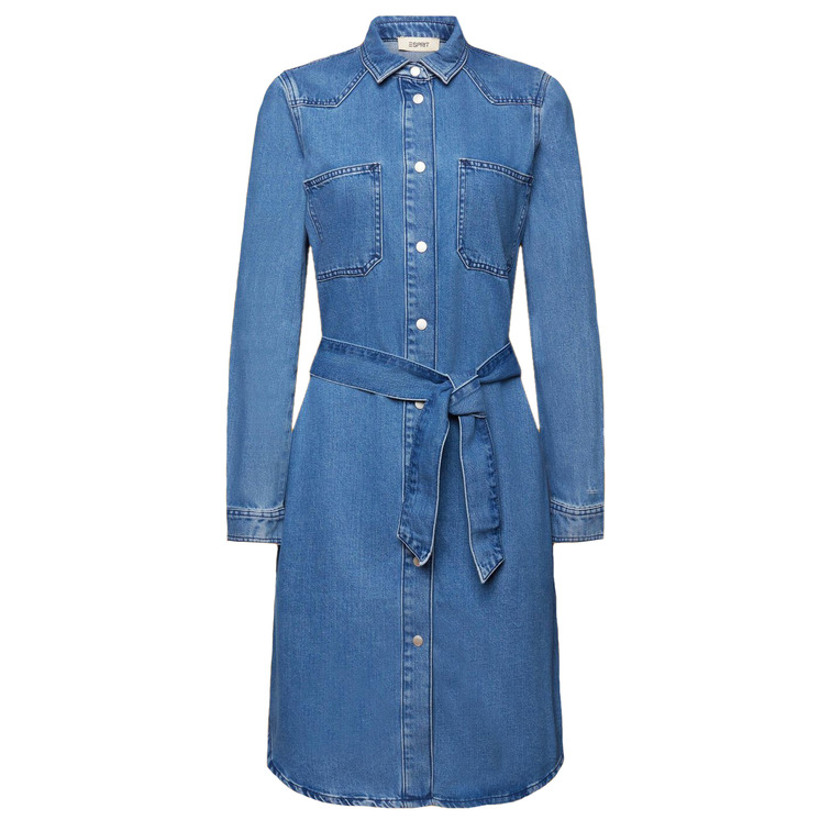 VESTIDO VAQUERO CON CINTURÓN MUJER ESPRIT