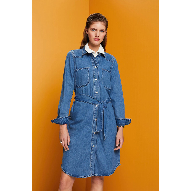 VESTIDO VAQUERO CON CINTURÓN MUJER ESPRIT
