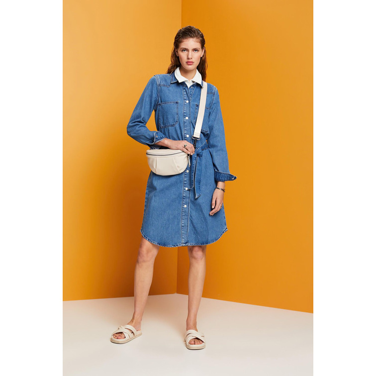 VESTIDO VAQUERO CON CINTURÓN MUJER ESPRIT