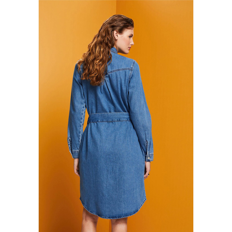 VESTIDO VAQUERO CON CINTURÓN MUJER ESPRIT