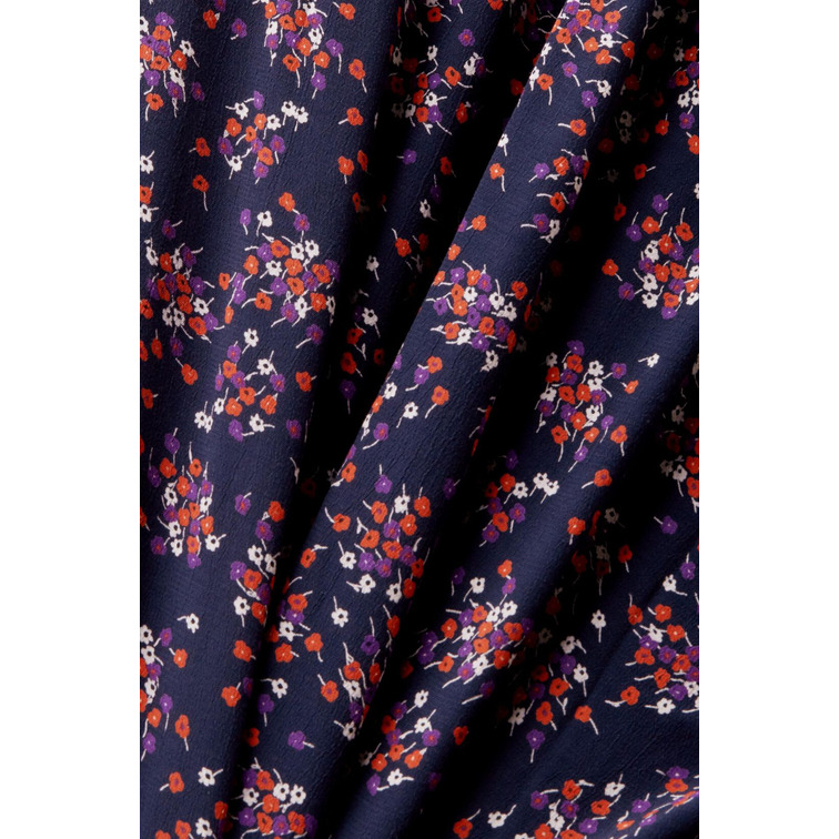 BLUSA CON DISEÑO FLORAL Y CUELLO EN PICO MUJER ESPRIT